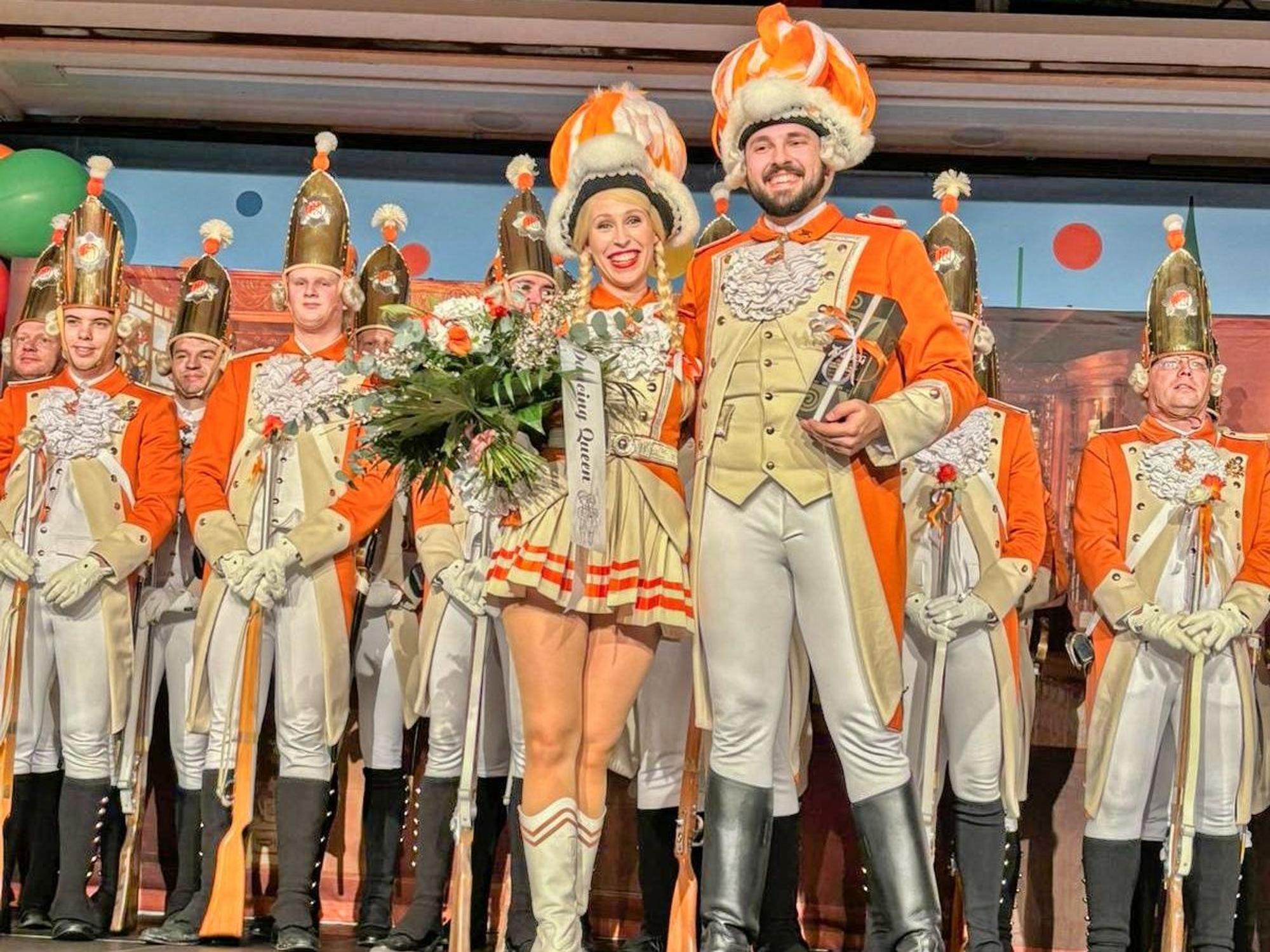 Tanzpaar der Nippeser Bürgerwehr, Svenja Klupsch und Niklas Wilske.