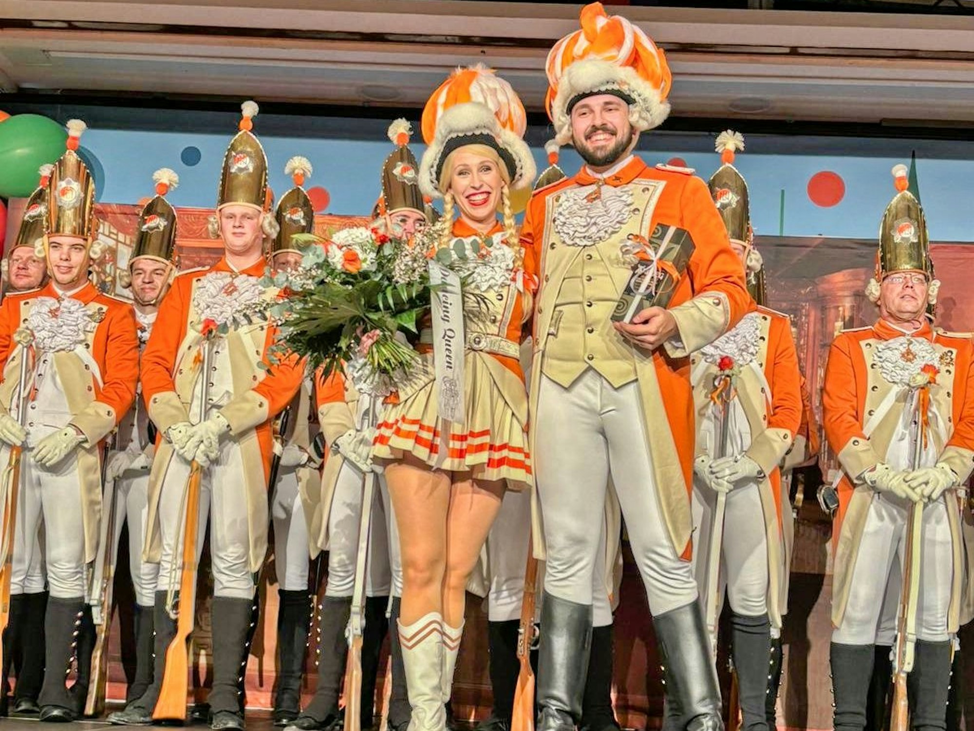 Tanzpaar der Nippeser Bürgerwehr, Svenja Klupsch und Niklas Wilske.