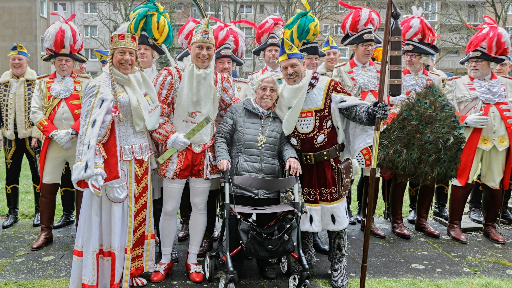 Dreigestirn im Seniorenstift in Niehl.