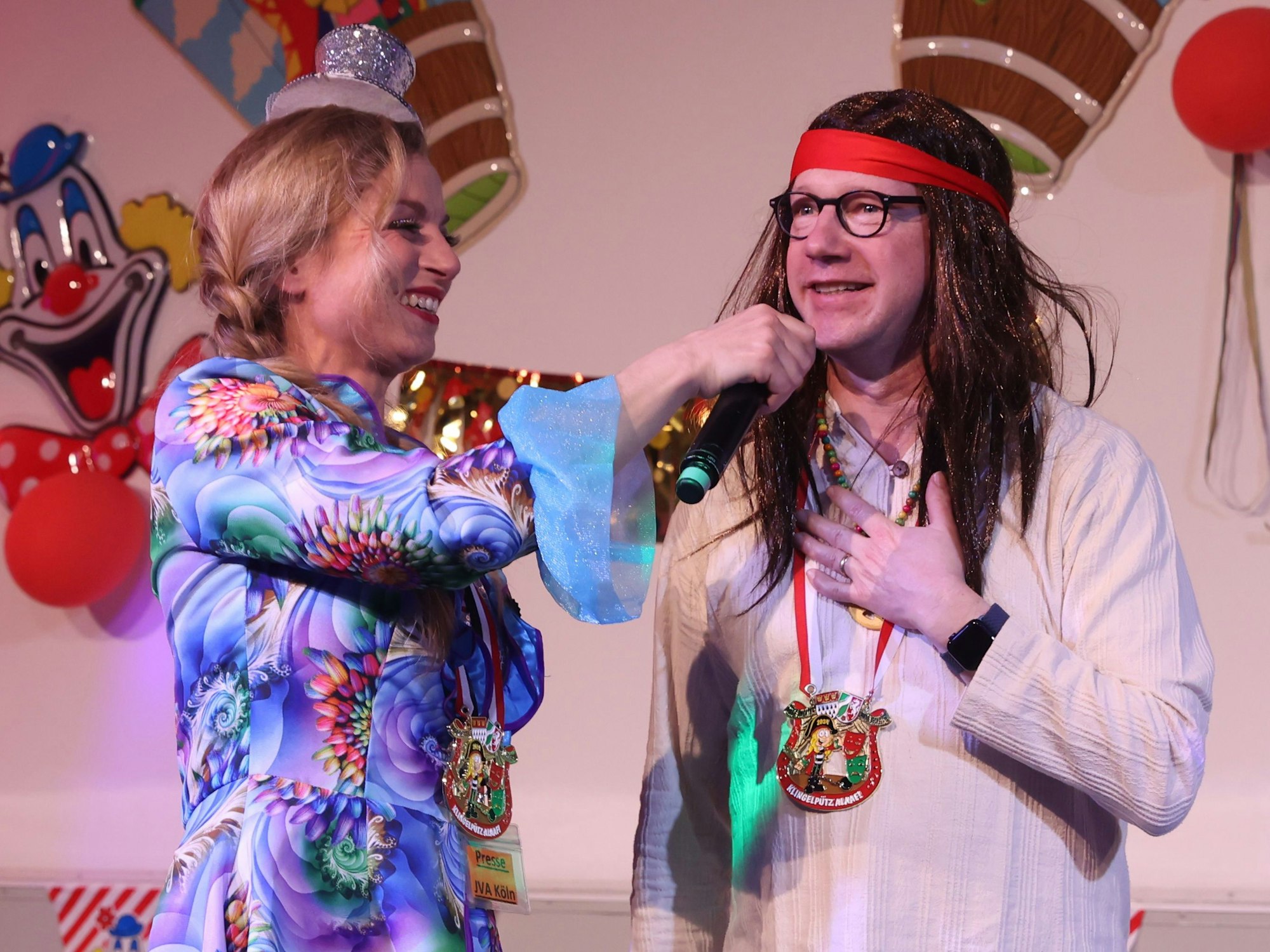 NRW-Justizminister Benjamin Limbach mit Nathalie Bergdoll.