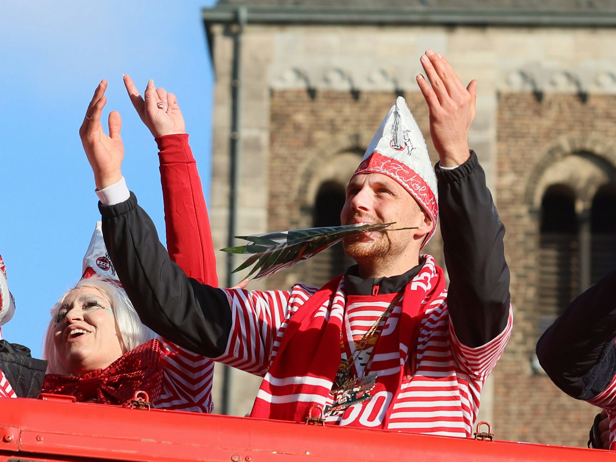 Marvin Schwäbe im Rosenmontagszug.