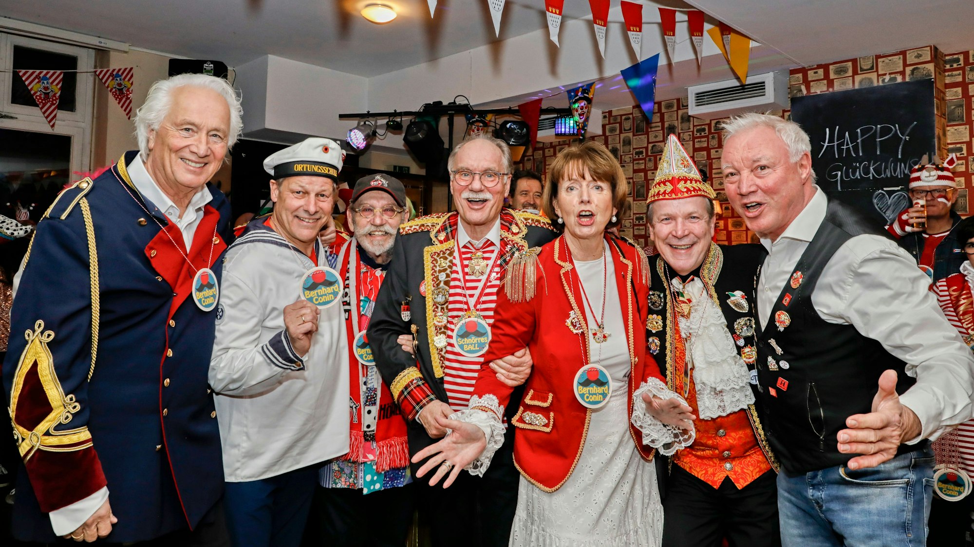 Promis feiern Bernhard Conin.