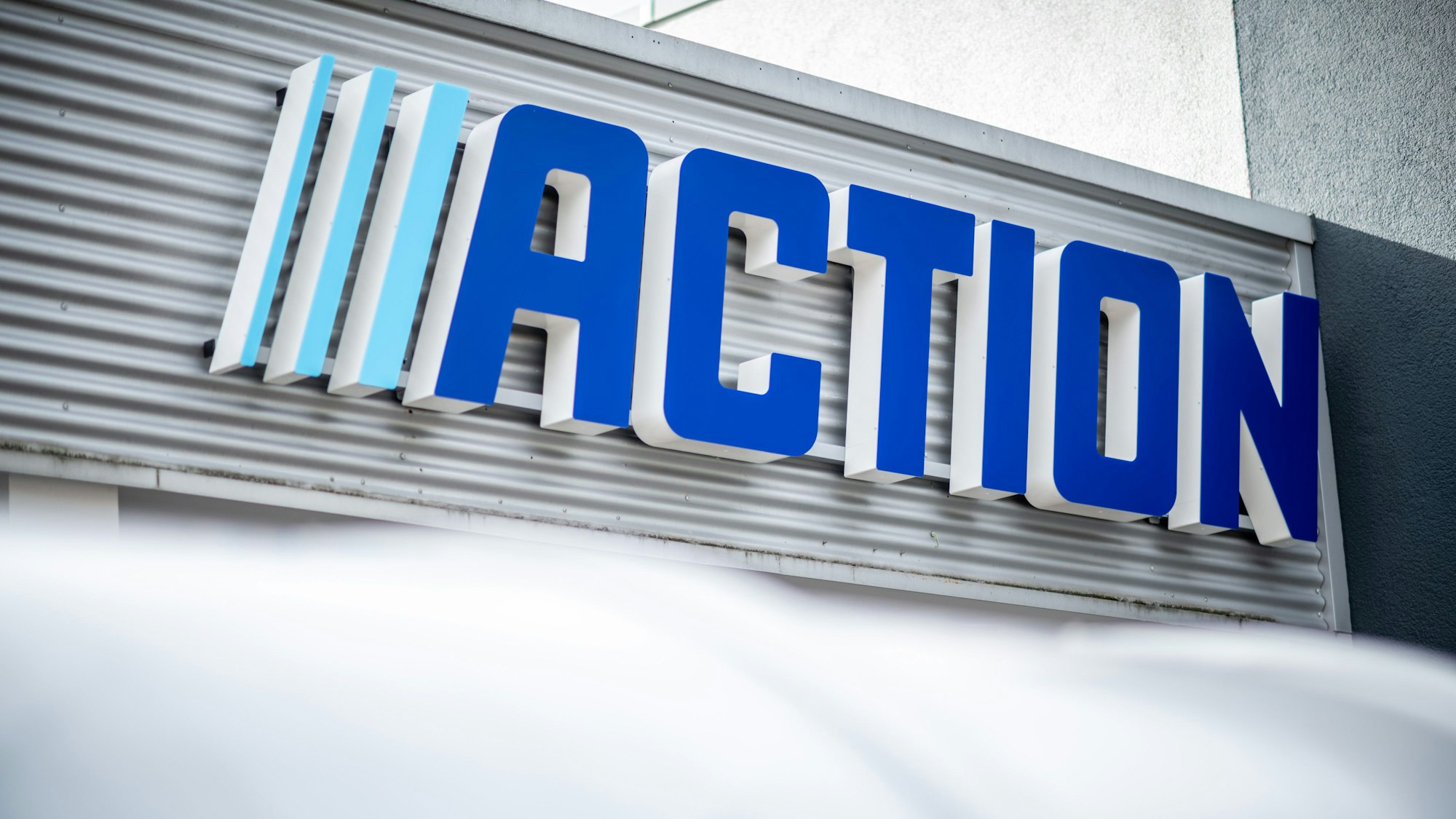 Das Logo des Discounters Action