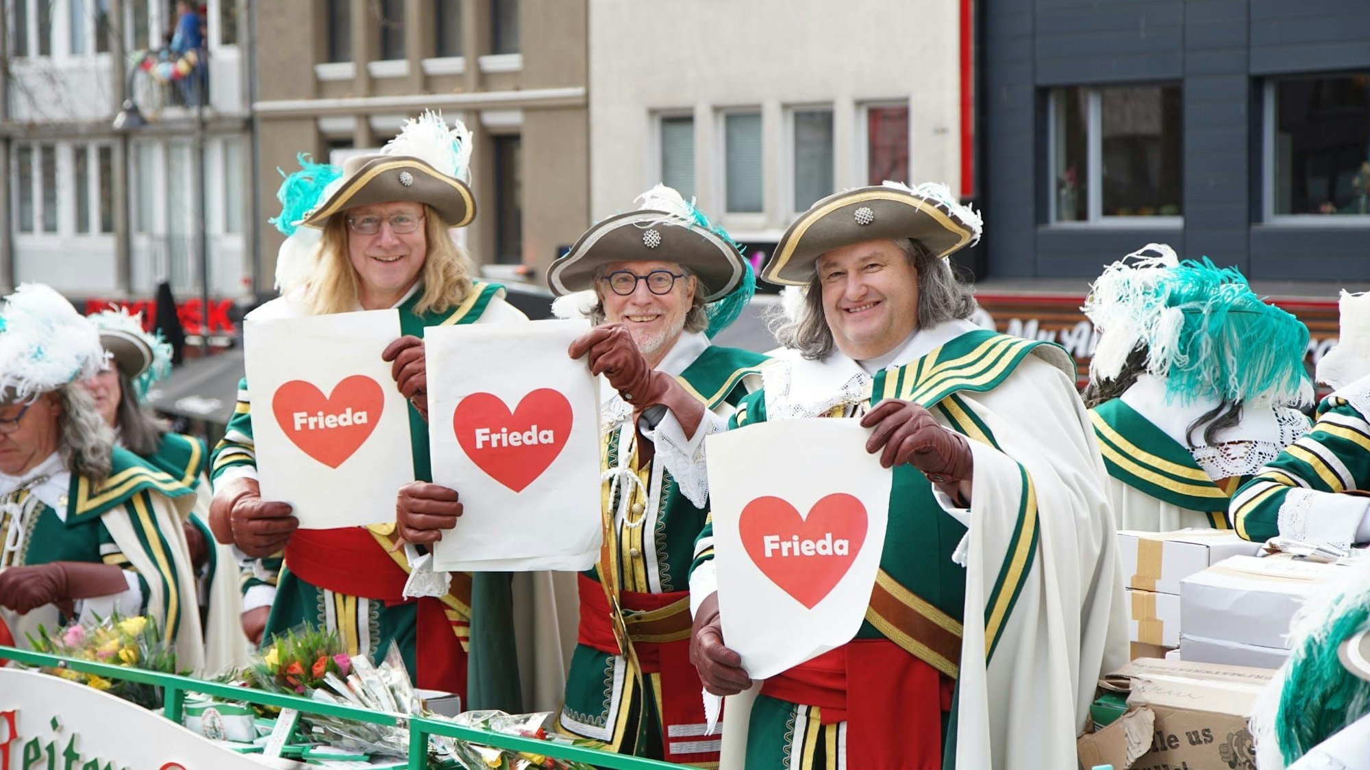 Toni Schumacher bei Jan von Werth.