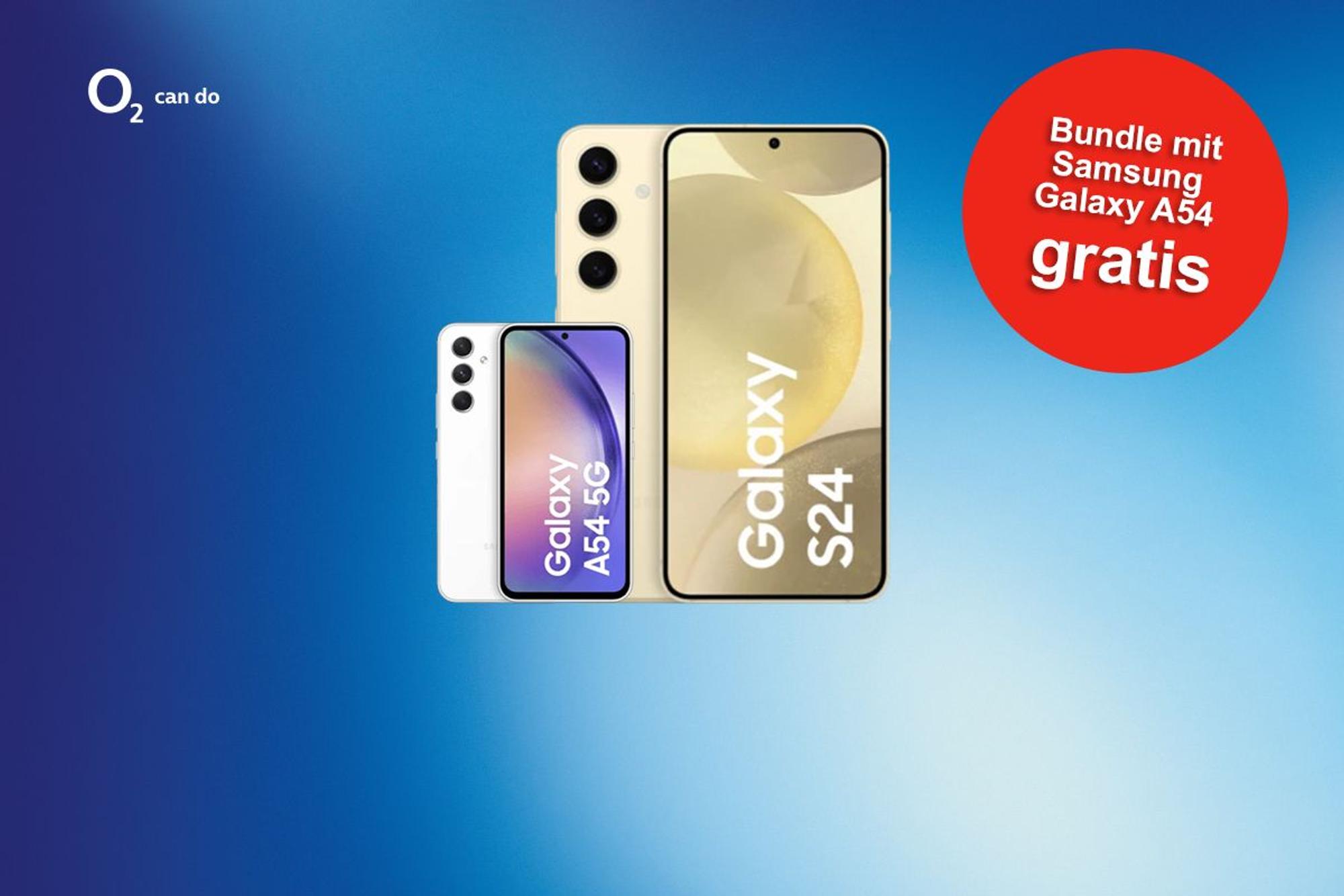 o2 Lovedeal Angebot mit Samsung Galaxy S24 und Samsung Galaxy A54
