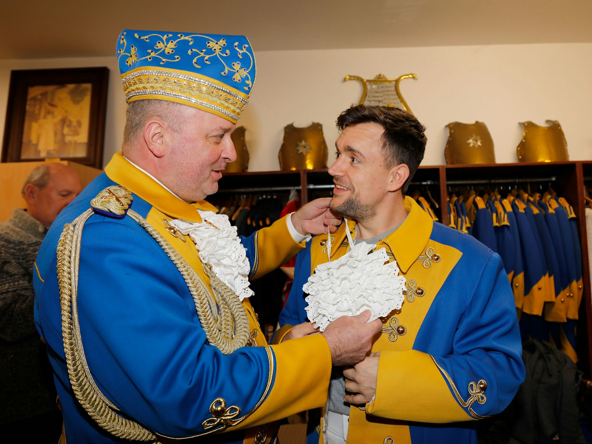 Markus Wallpott und ein Junggardist.