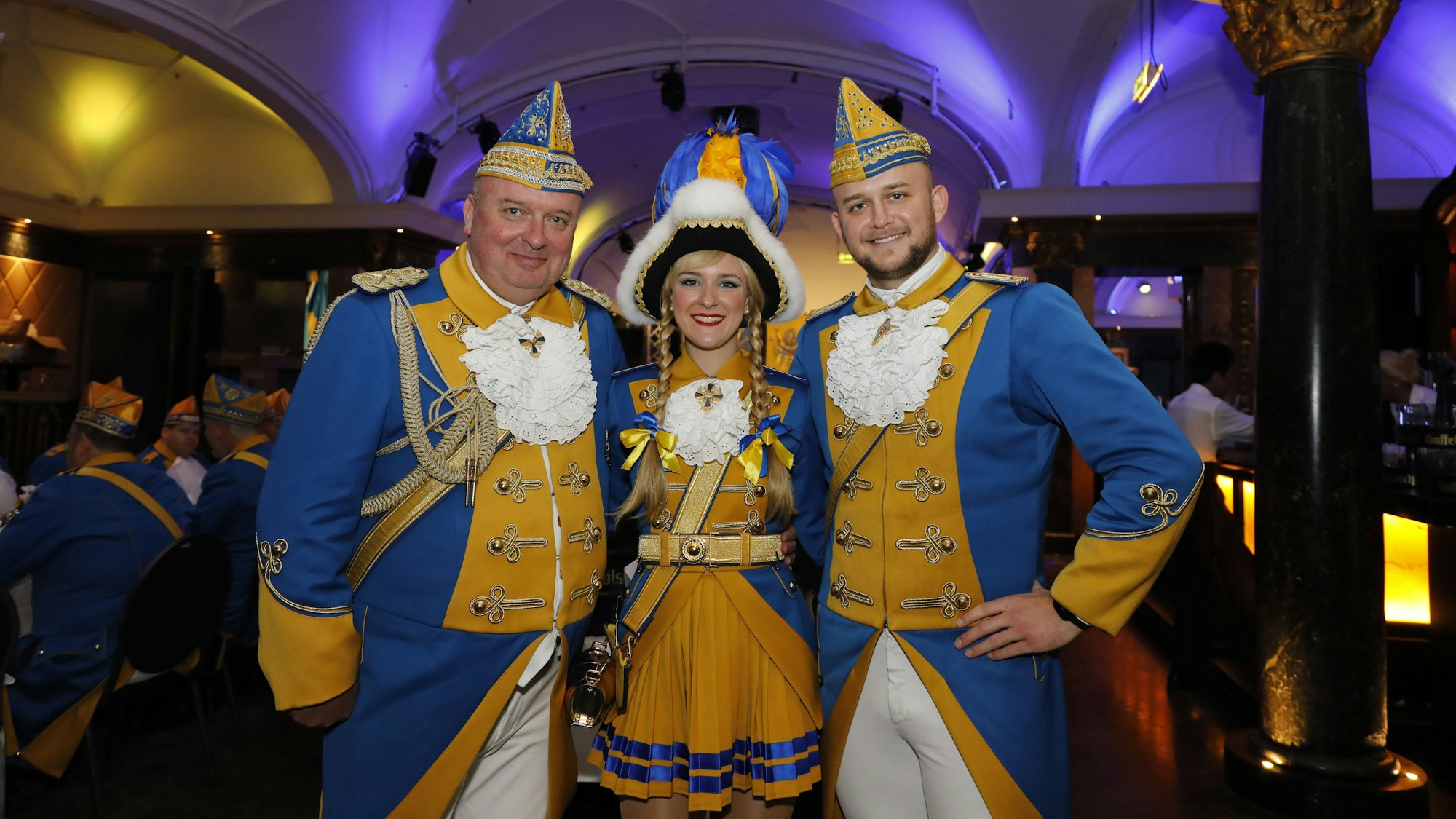 Markus Wallpott mit Selina Jauch und Christopher Wallpott.