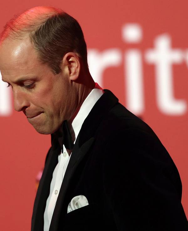 07.02.2024, Großbritannien, London: William, Prinz von Wales und Schirmherr der London's Air Ambulance Charity, hält eine Rede beim Gala-Dinner der London's Air Ambulance Charity.