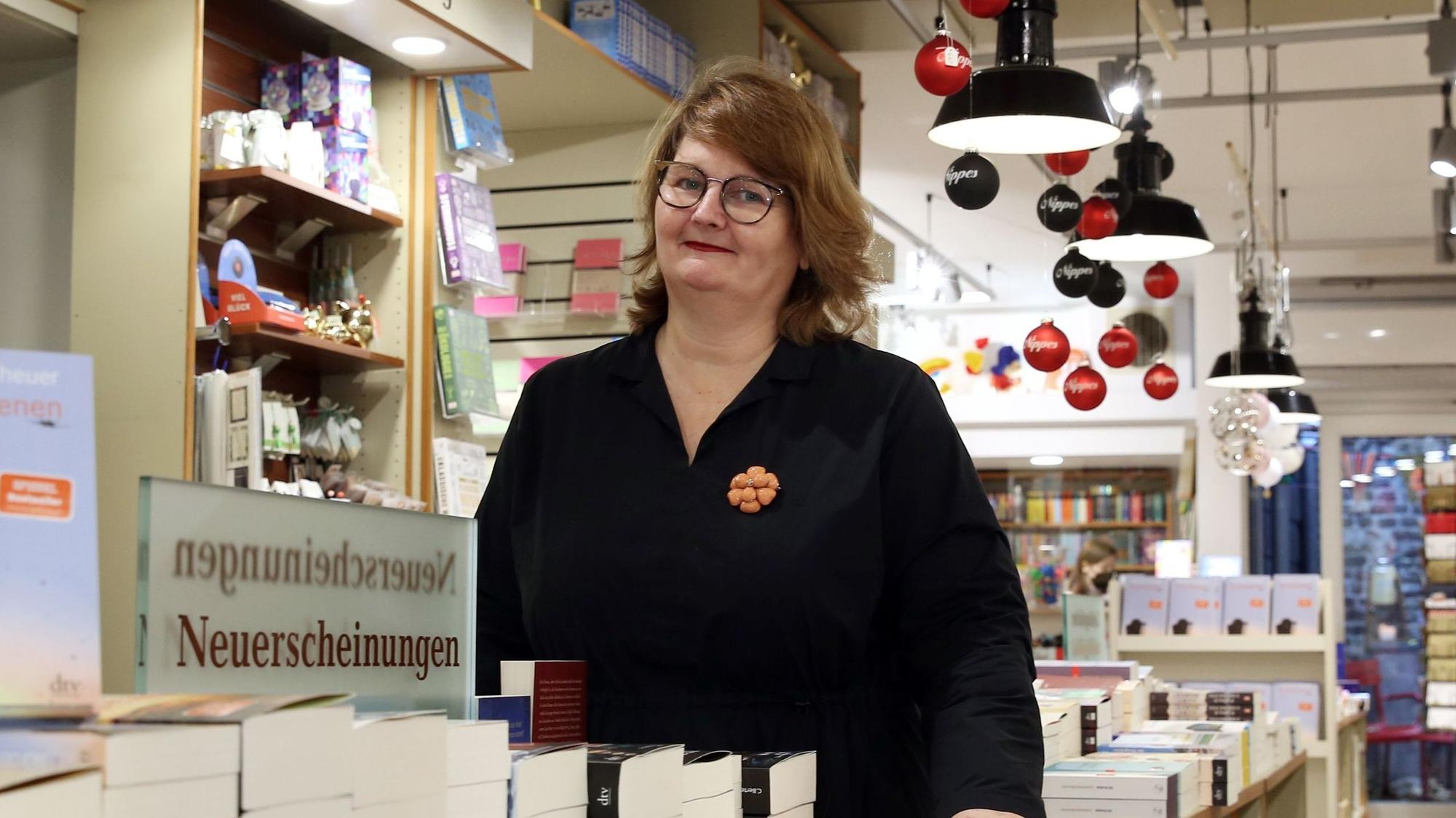 Dorothee Junck, Inhaberin des Buchladens Neusser Straße
