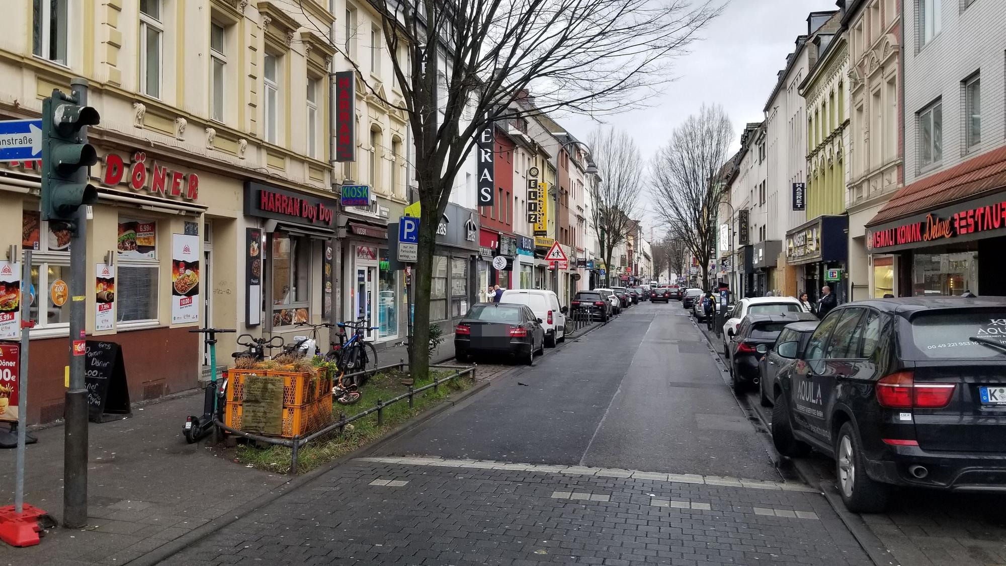Blick in die Keupstraße in Köln-Mülheim.