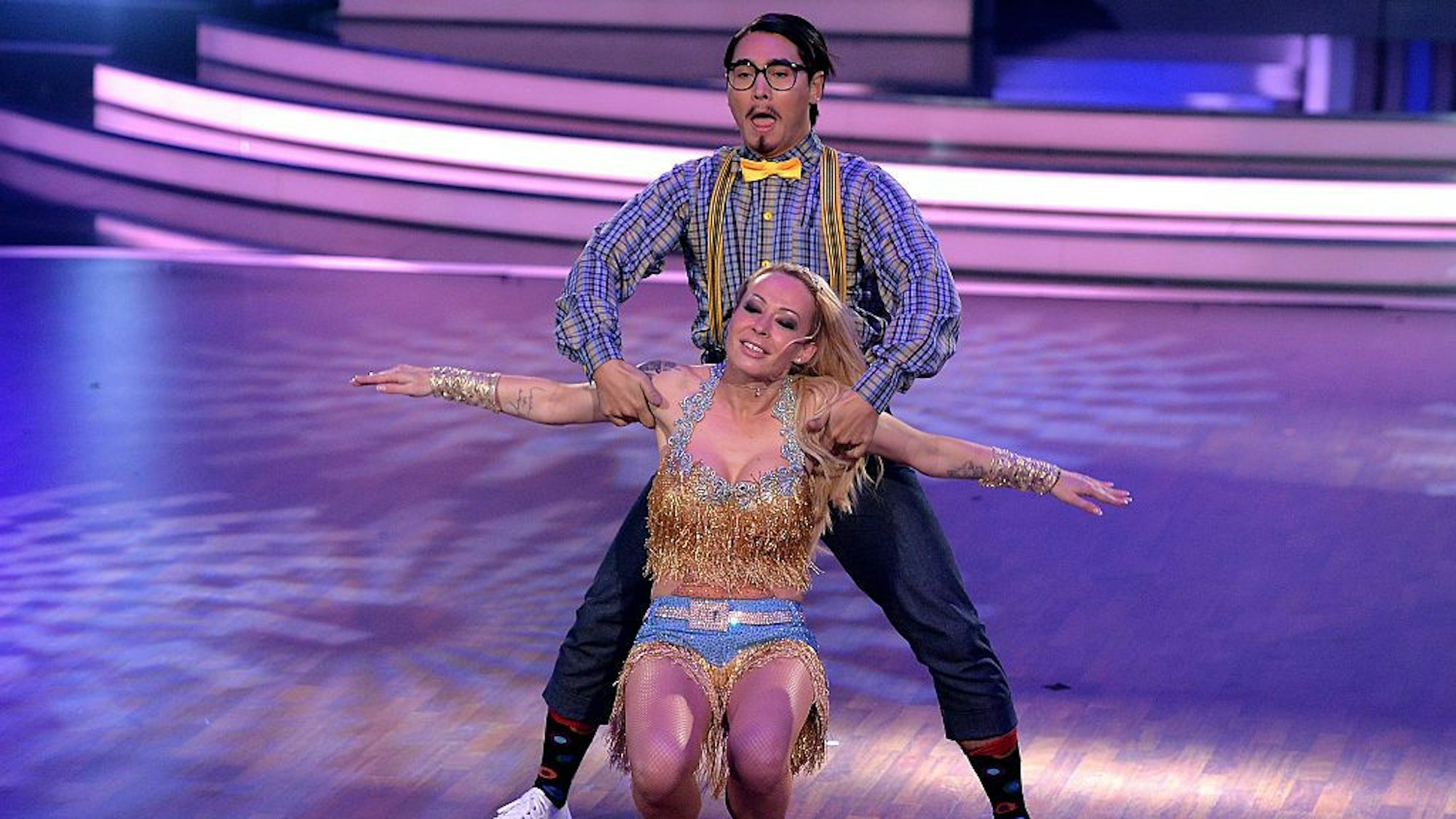 Cora Schumacher und Erich Klann am 20. März 2015 bei "Let's Dance" in Köln.