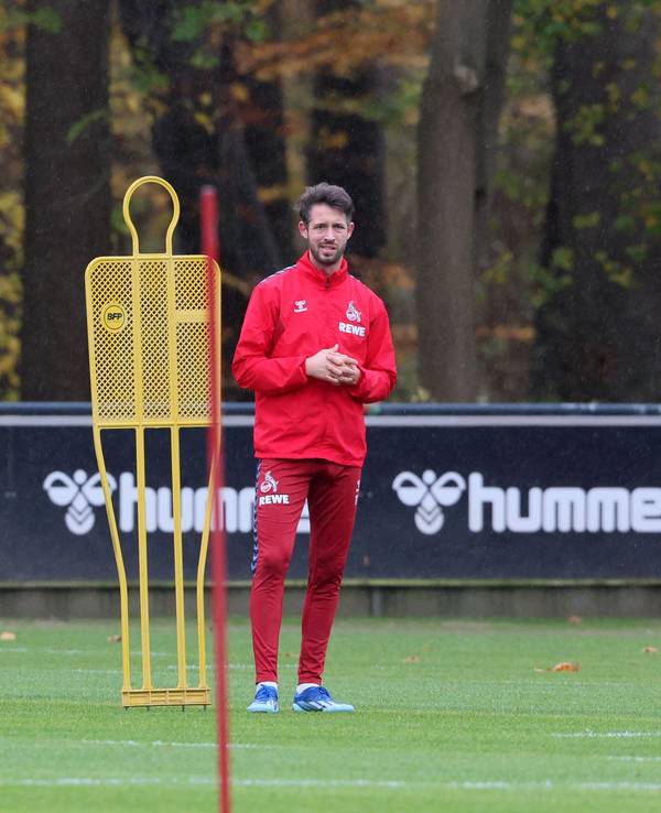 1. FC Köln: Davie Selke und Mark Uth beim Training.
