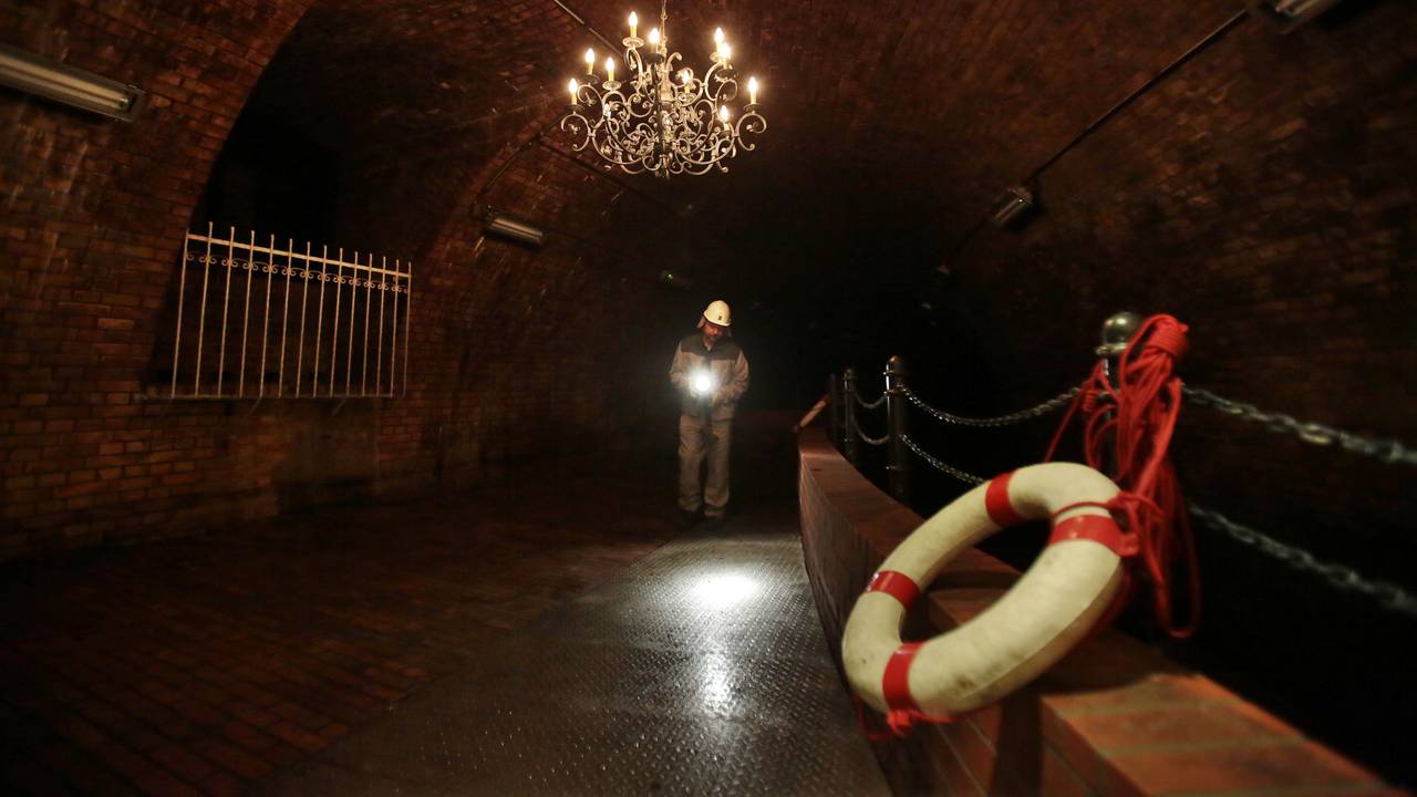 Der „Kronleuchtersaal“ in der Kölner Kanalisation.