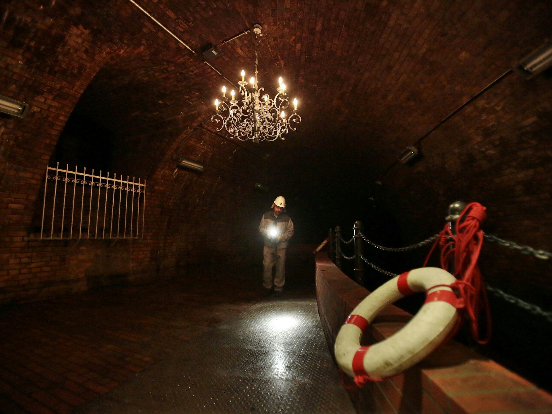 Der „Kronleuchtersaal“ in der Kölner Kanalisation.