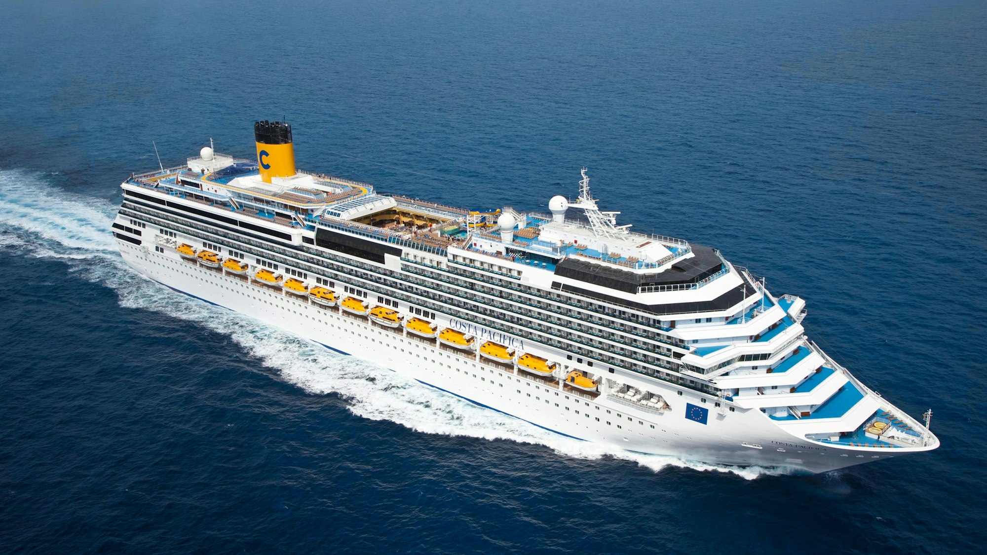 Am 30. April 2014 kam die „Costa Pacifica“ für den Sommer nach Kiel.