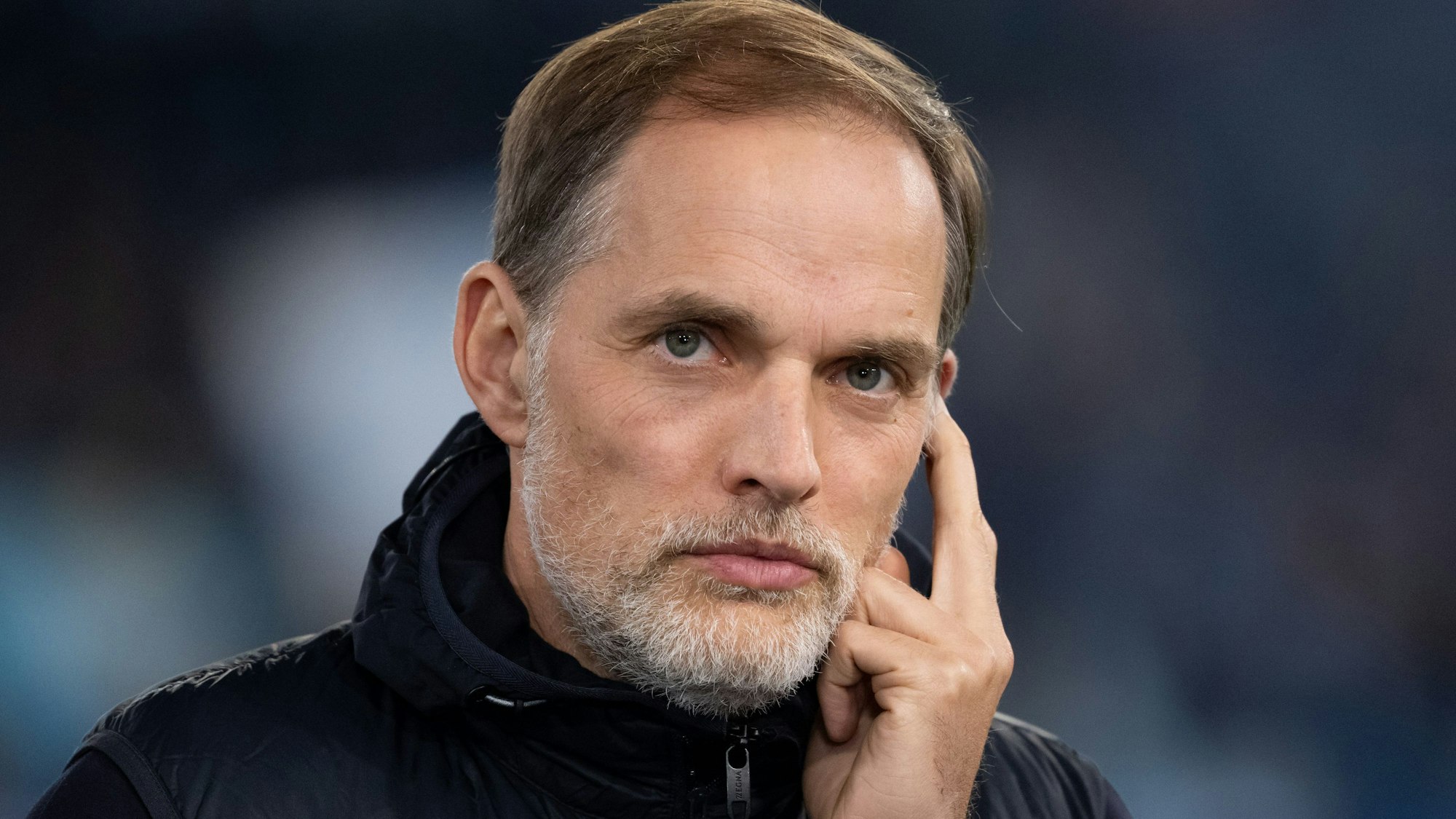Thomas Tuchel bei einem TV-Interview.