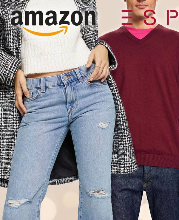 Esprit Mode für Damen und Herren, Jeans Pullover, Jacke mit Esprit und Amazon Logo.