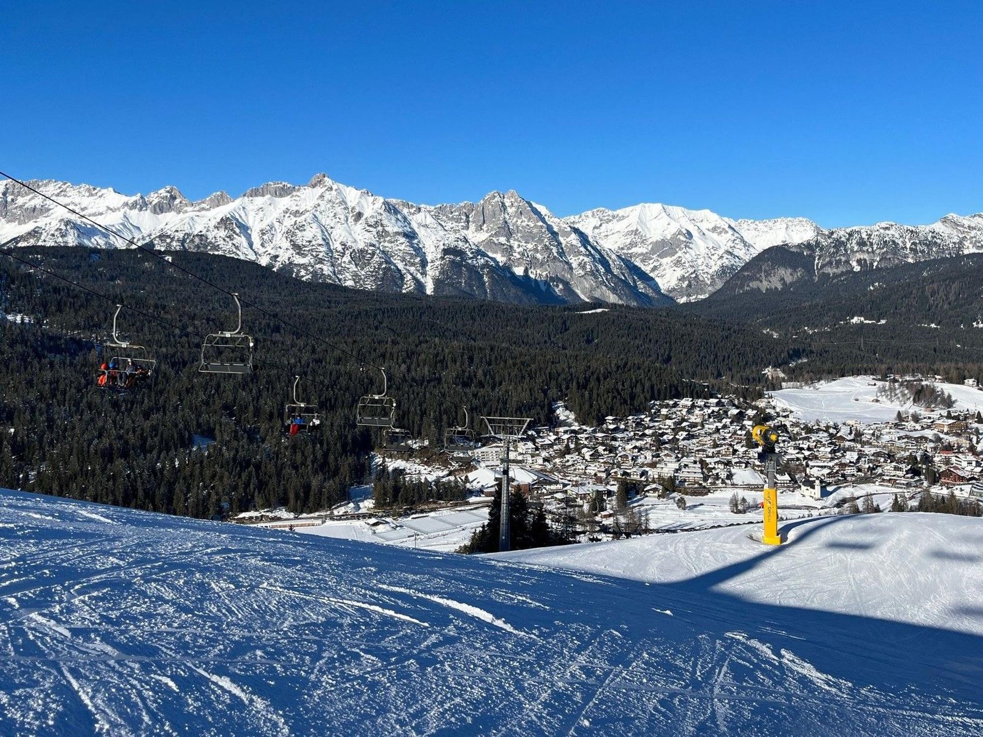 Skifahren in Seefeld / Tirol