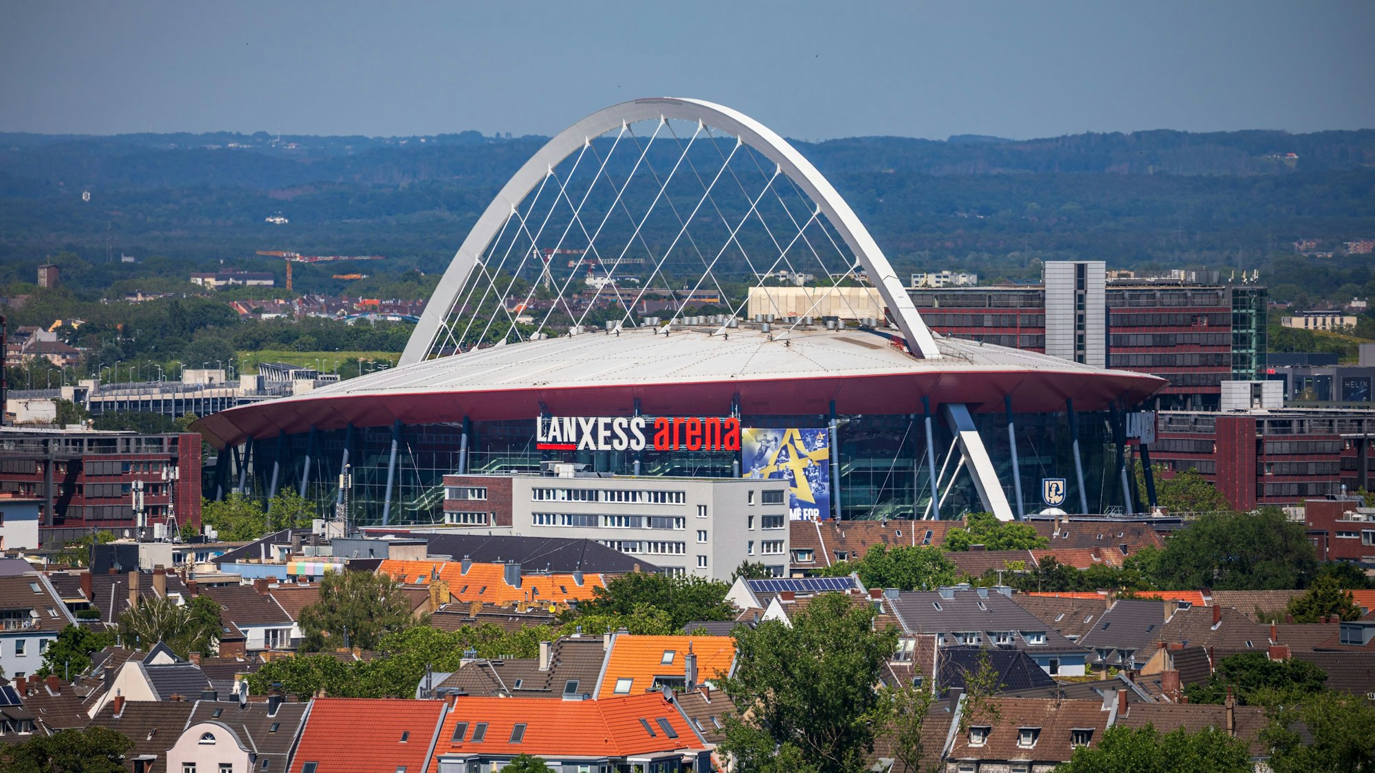 Die Lanxess-Arena in Köln-Deutz