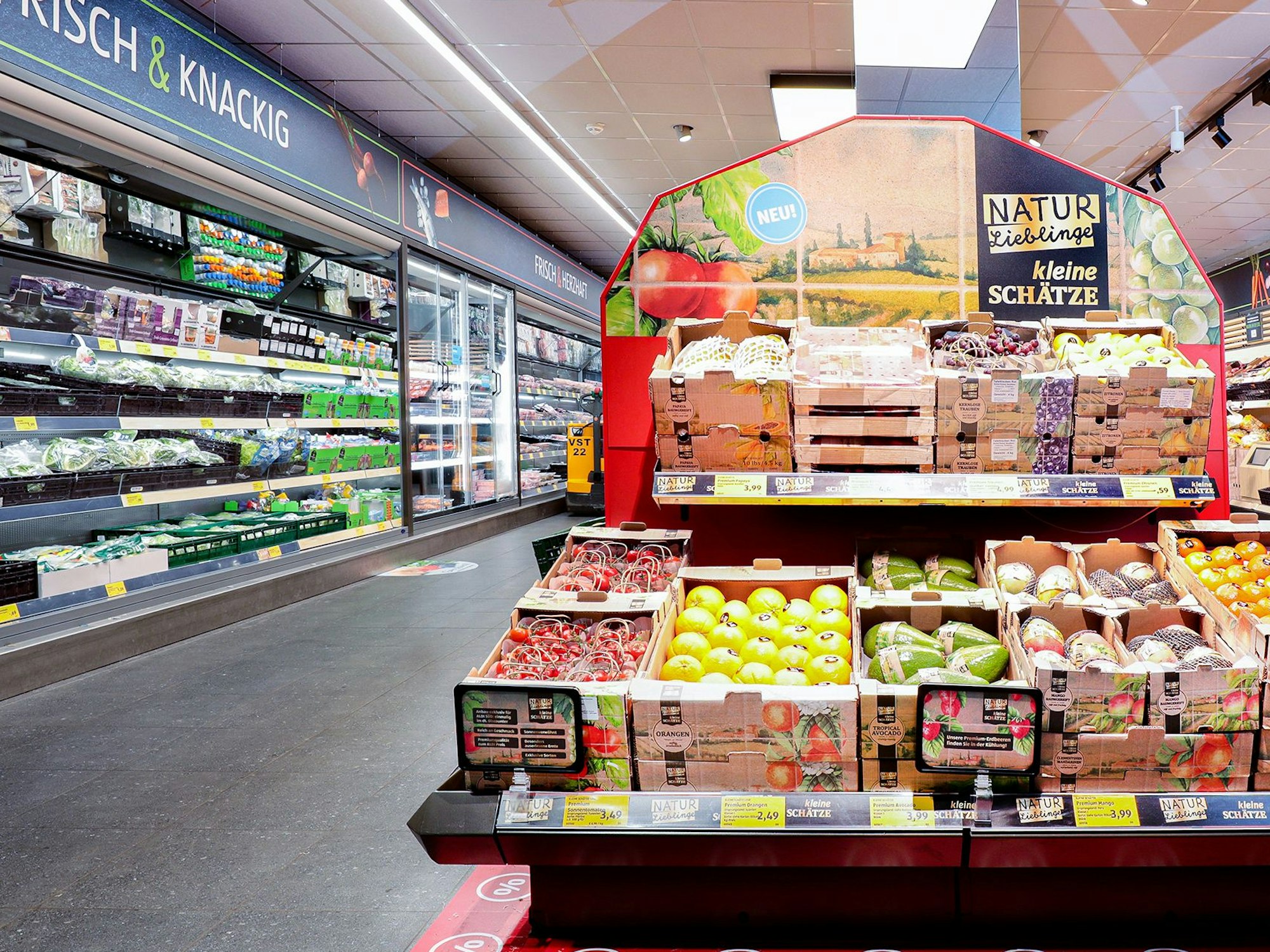 Das Handout von Aldi zeigt eine neue Filiale des Discounters in Langenfeld.