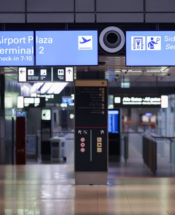 Die Sicherheitskontrolle im Flughafen Hamburg, hier im Februar 2024.