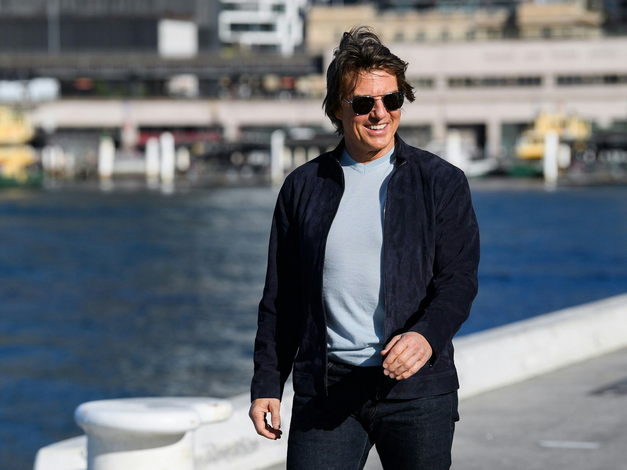 Tom Cruise bei einem Fototermin für seinen neuen Film „Mission Impossible – Dead Reckoning Teil eins“ im Juli 2023.