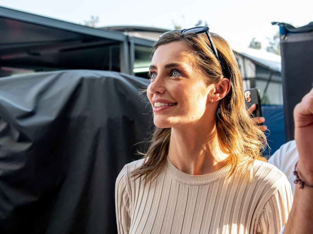 Rebecca Donaldson im Fahrerlager.