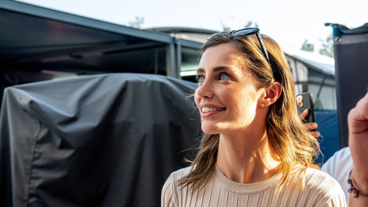 Rebecca Donaldson im Fahrerlager.