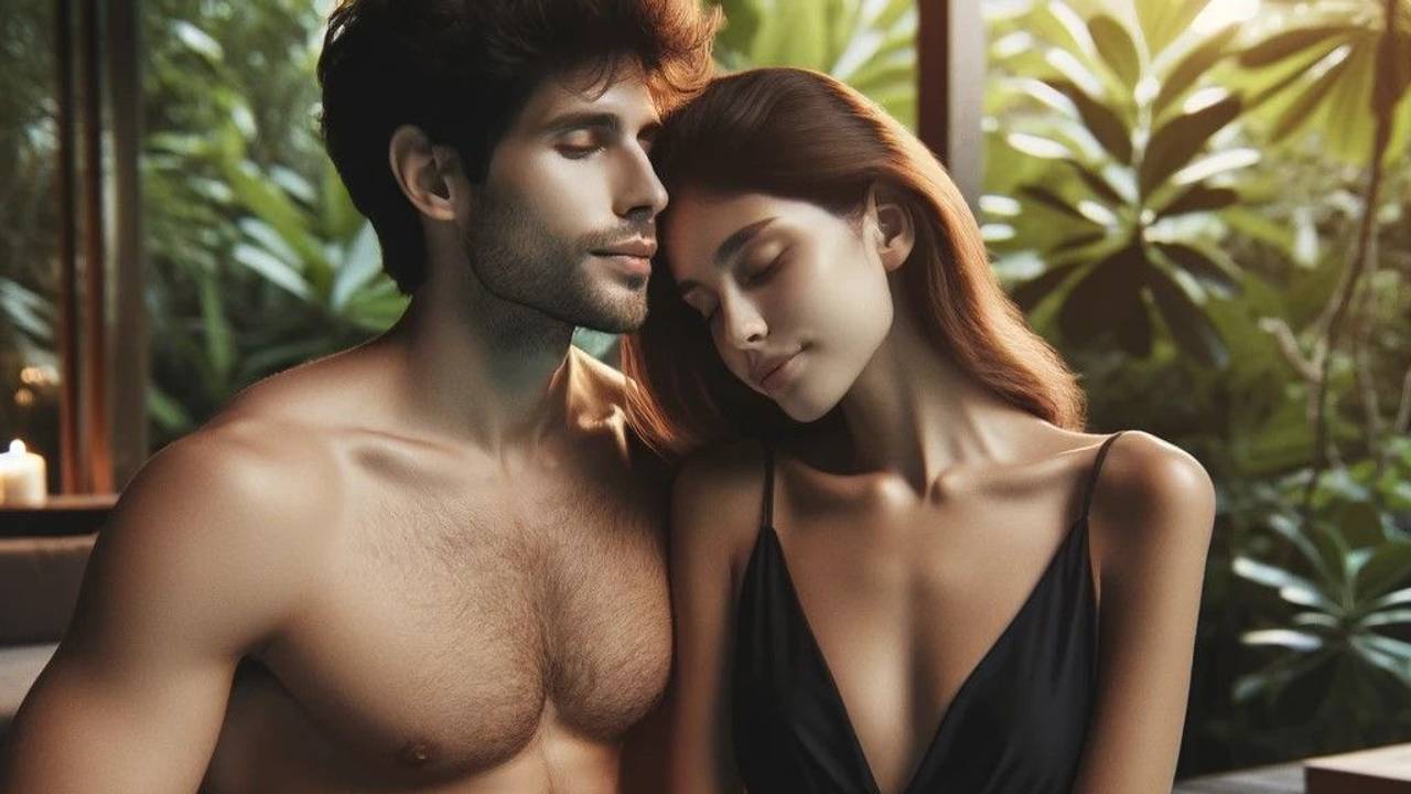 Das maschinell erstellte Bild von ChatGPT zeigt ein Paar, das miteinander flirtet.