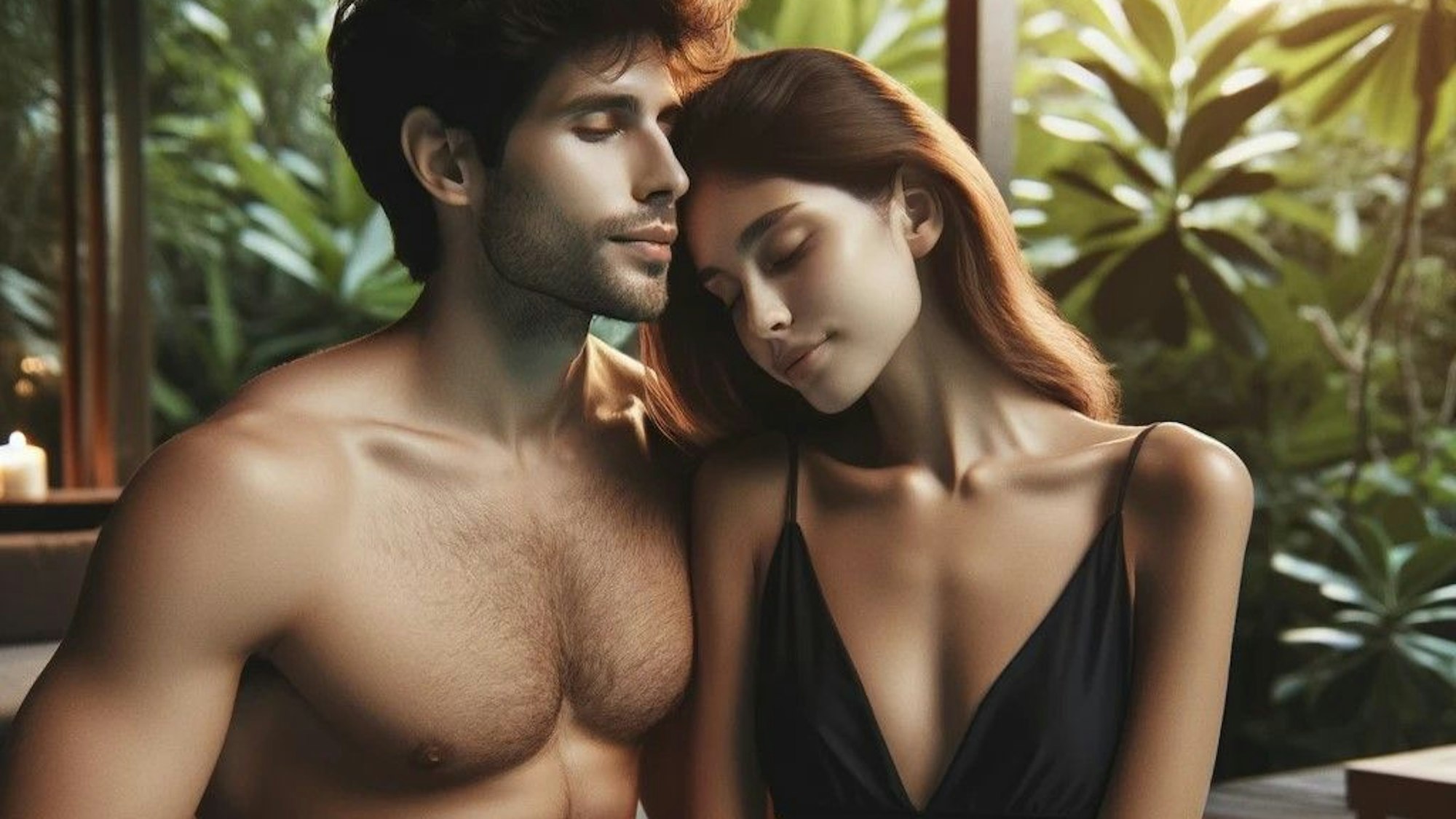 Das maschinell erstellte Bild von ChatGPT zeigt ein Paar, das miteinander flirtet.