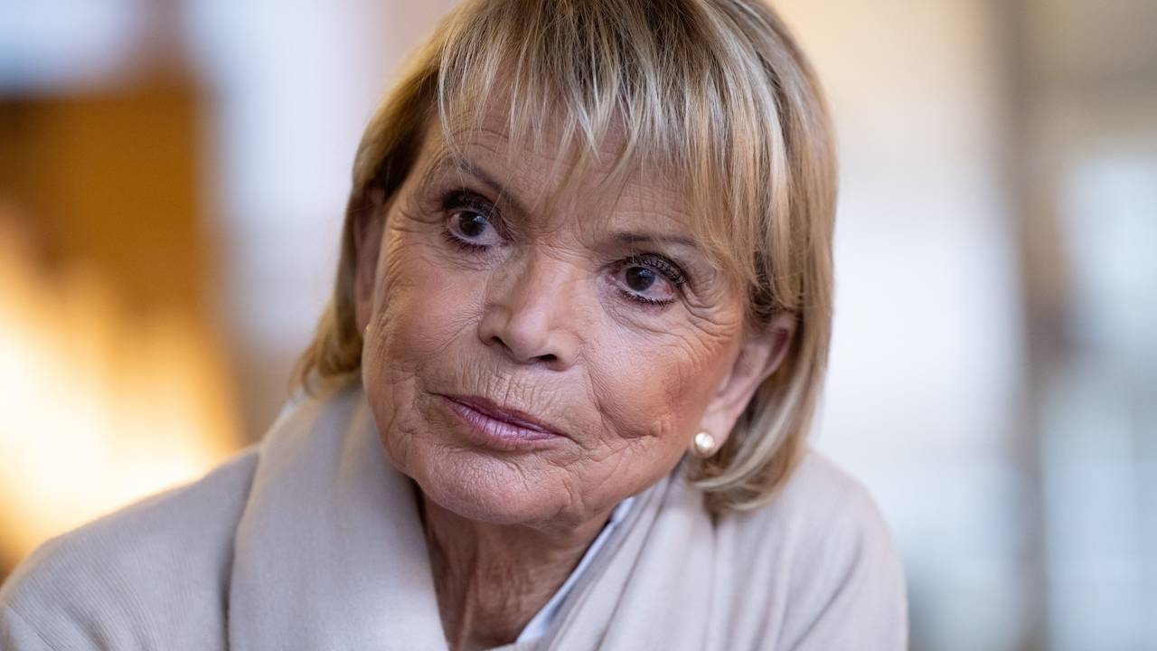 Uschi Glas bei einem Interview.