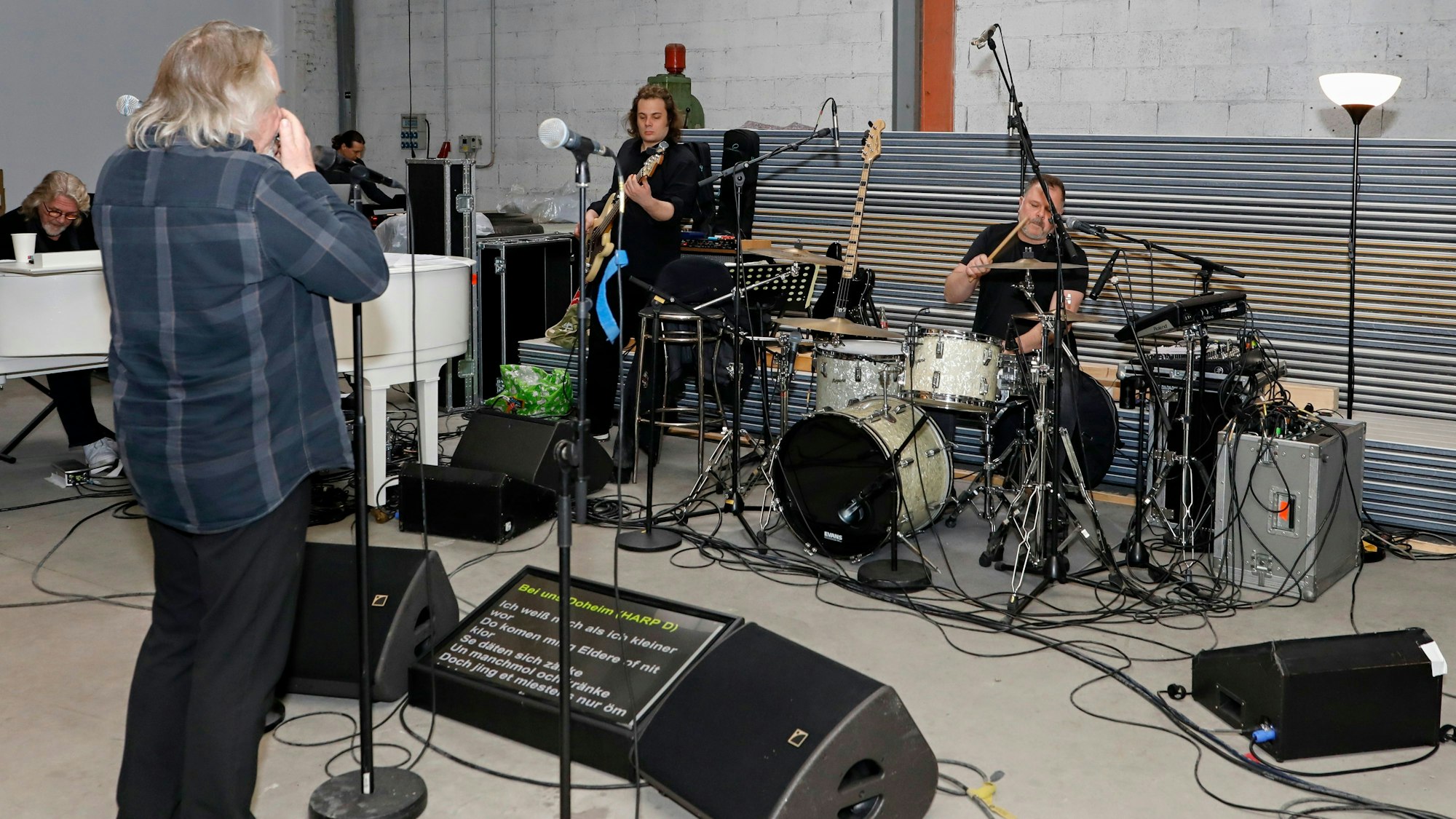 Proben von Tommy Engel mit Band.