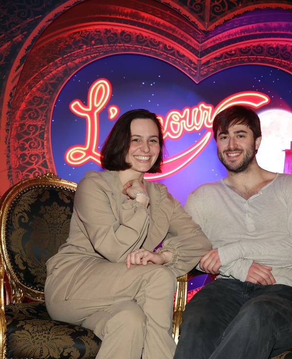 Treffen im Musical-Dome mit den Swings von Moulin Rouge, Julie Thomas und Patrick Robinson.