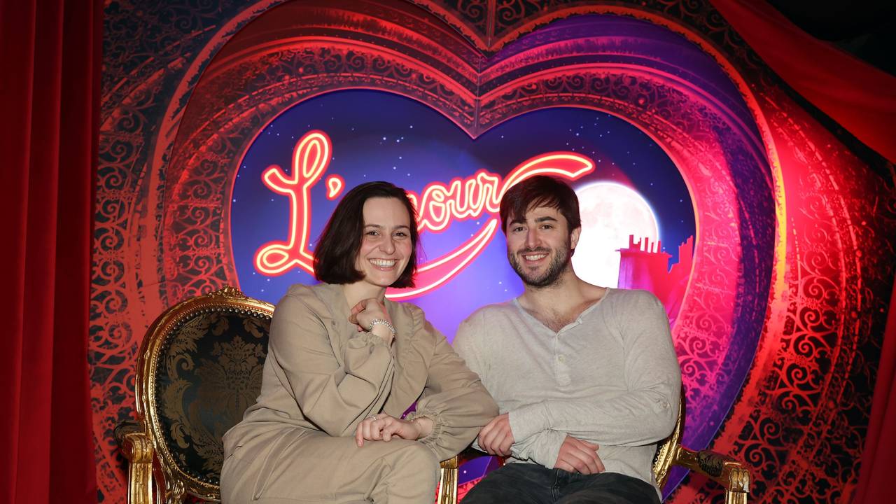 Treffen im Musical-Dome mit den Swings von Moulin Rouge, Julie Thomas und Patrick Robinson.