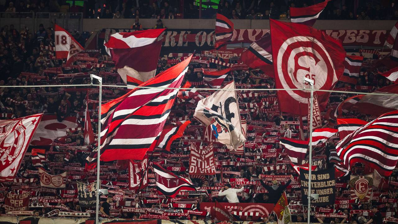 Fankurve von Fortuna Düsseldorf.