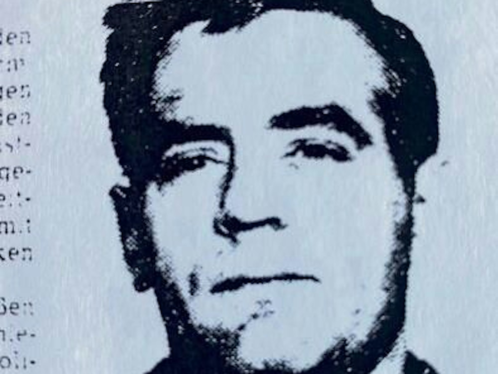 Zeitungsabschnitt eines Fotos von Heinrich Dumm.