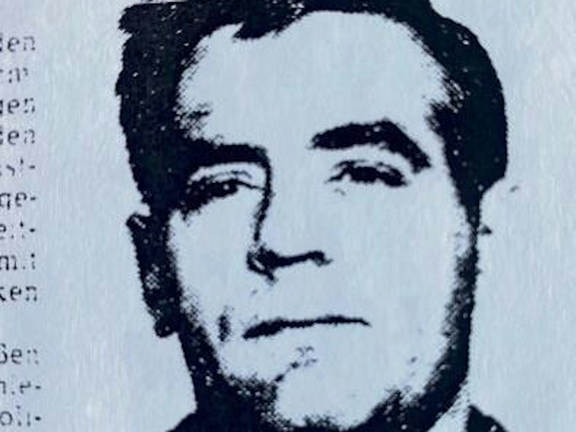 Zeitungsabschnitt eines Fotos von Heinrich Dumm.