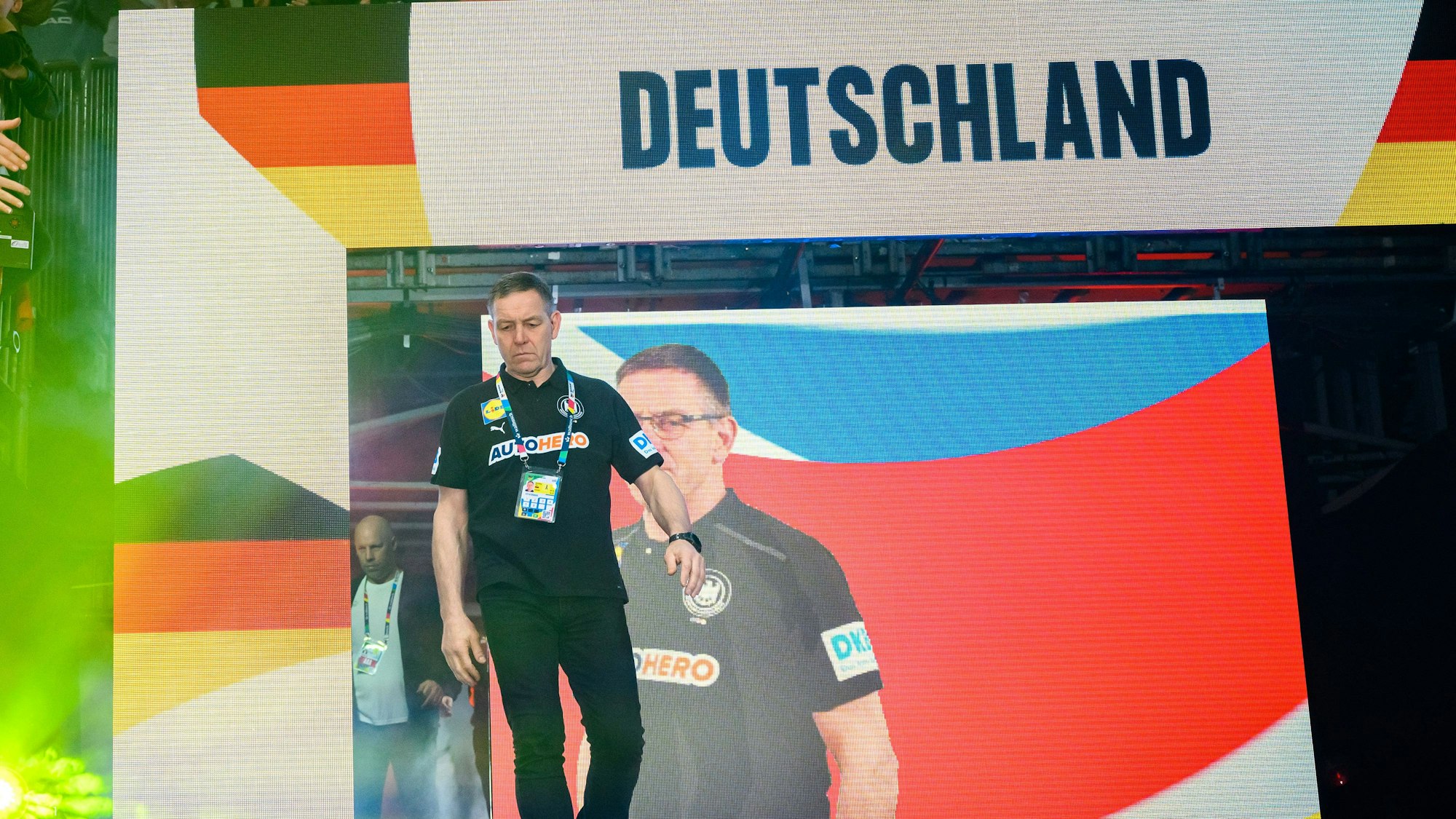 Alfred Gislason bei der Heim-EM in der Kölner Lanxess-Arena.