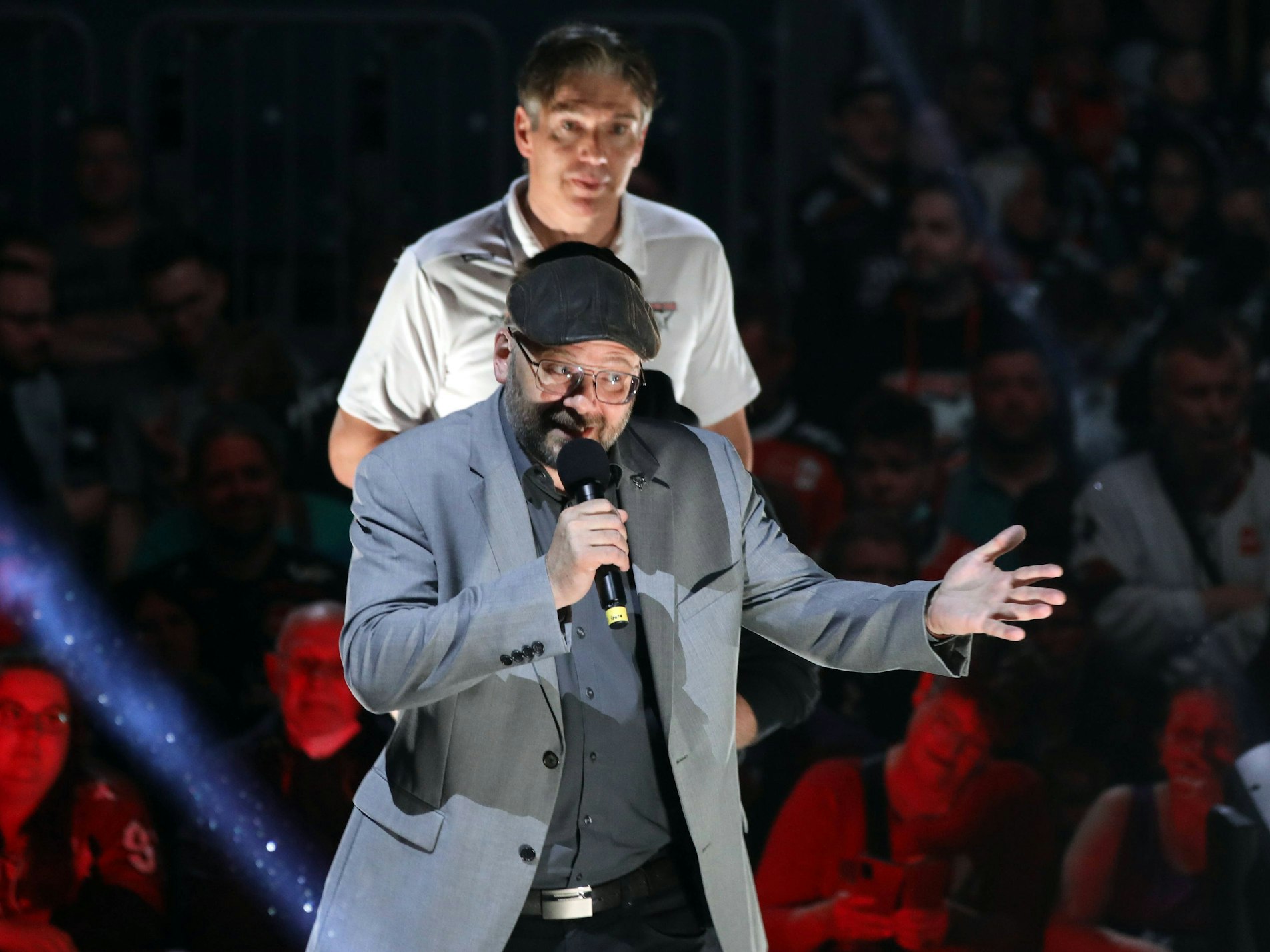 Kölner Haie: Trainer Uwe Krupp und Geschäftsführer Philipp Walter