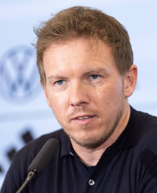 Julian Nagelsmann auf der Pressekonferenz zur Kadernominierung.