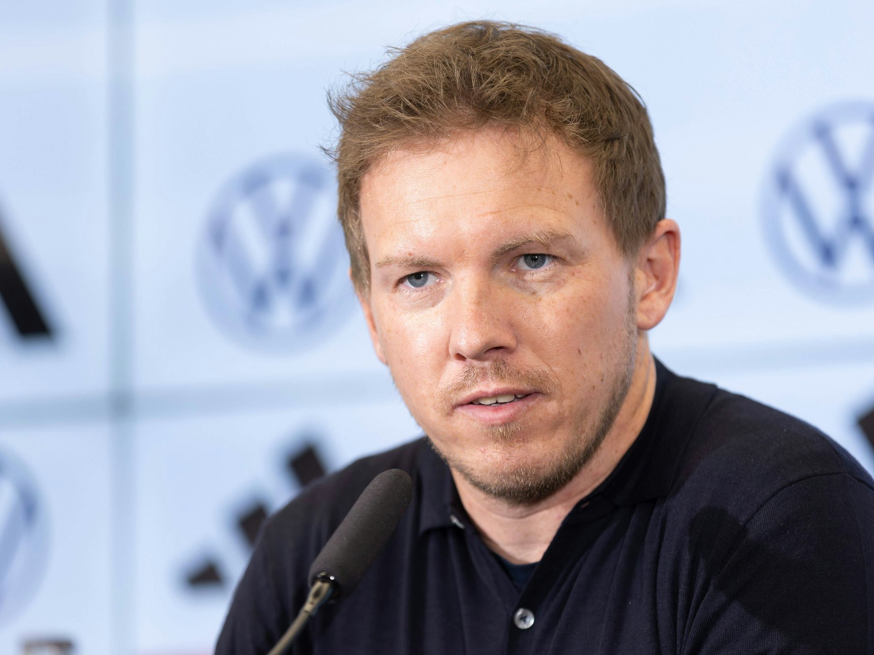 Julian Nagelsmann auf der Pressekonferenz zur Kadernominierung.
