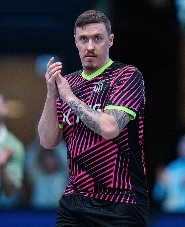 Max Kruse bei einem Spiel der Hallenfußball-Liga „Baller League“.