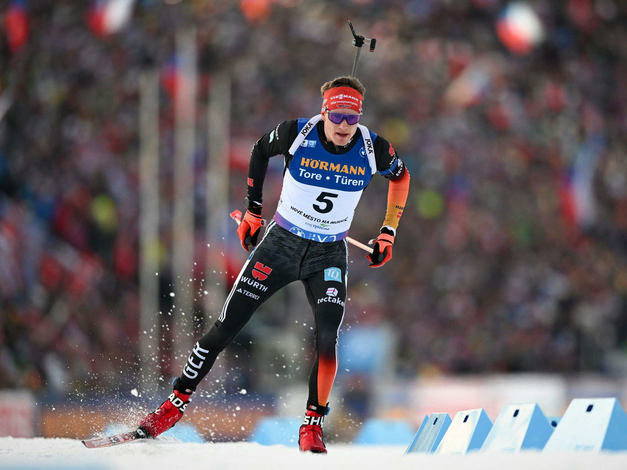 Benedikt Doll aus Deutschland auf der Strecke.