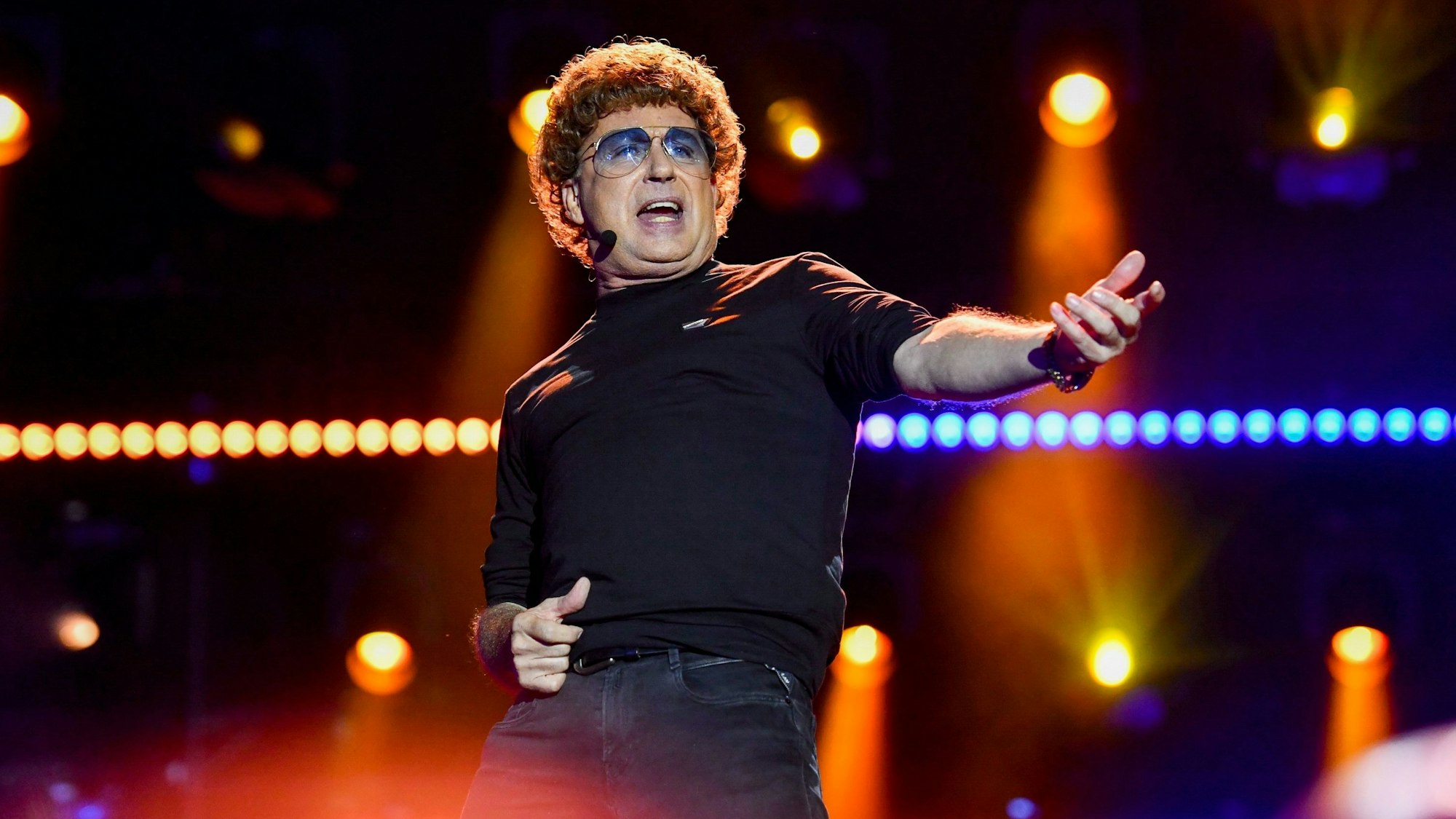 Komiker Atze Schröder tritt bei der Open-Air-Show "RTL sagt Danke“ auf. Das Aufnahmedatum des Fotos ist unbekannt.