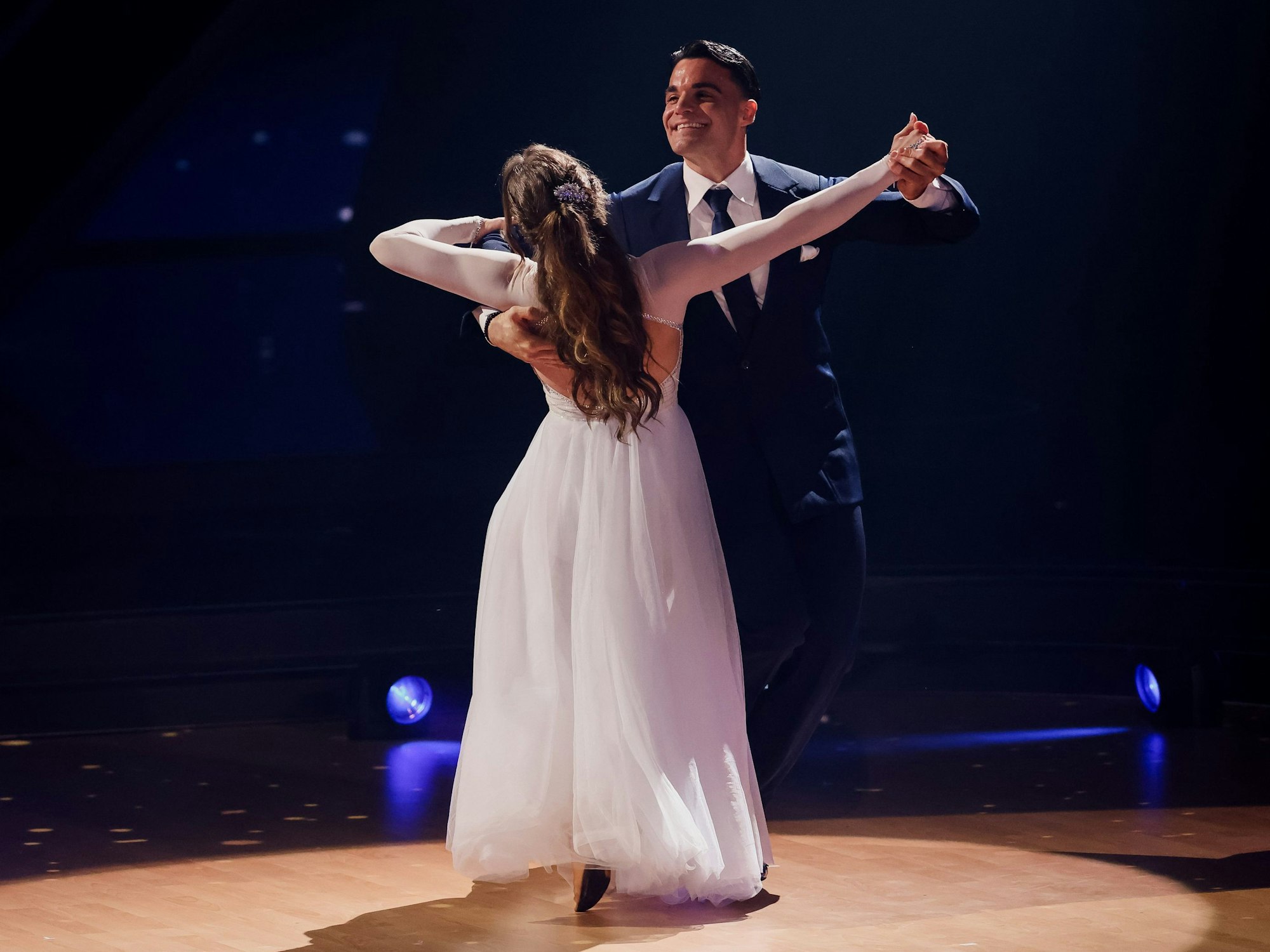 Stefano Zarrella und Mariia Maksina tanzen am 15. März 2024 bei „Let’s Dance“.