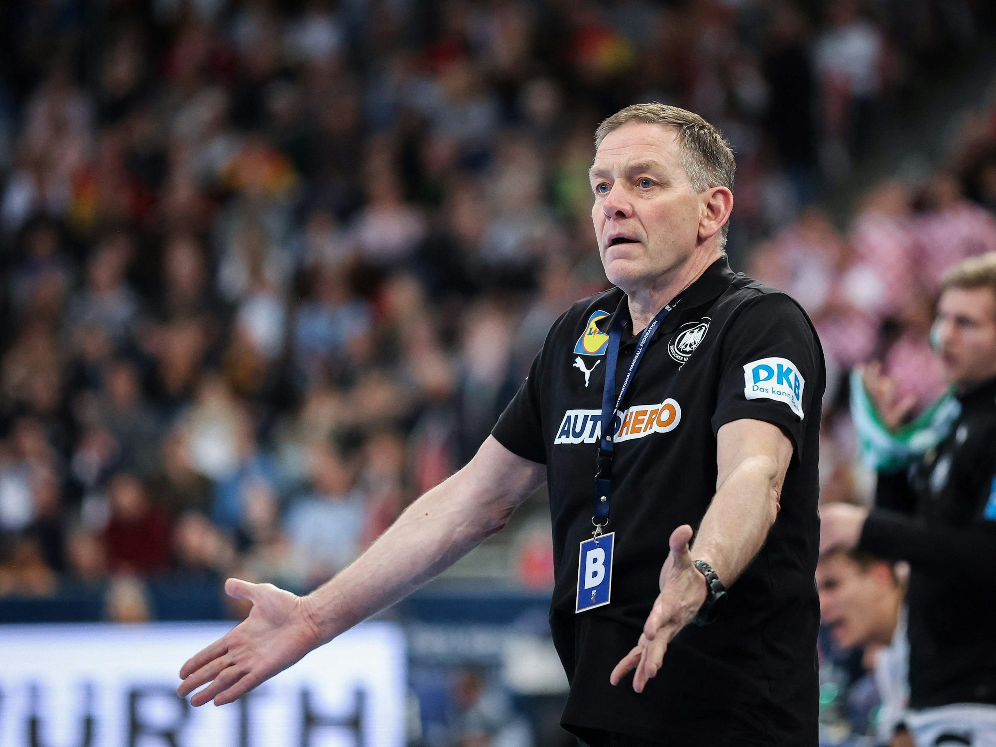 Deutschlands Handball-Bundestrainer Alfred Gislason verlor mit seiner Mannschaft am Samstag (16. März 2024) gegen Kroatien.