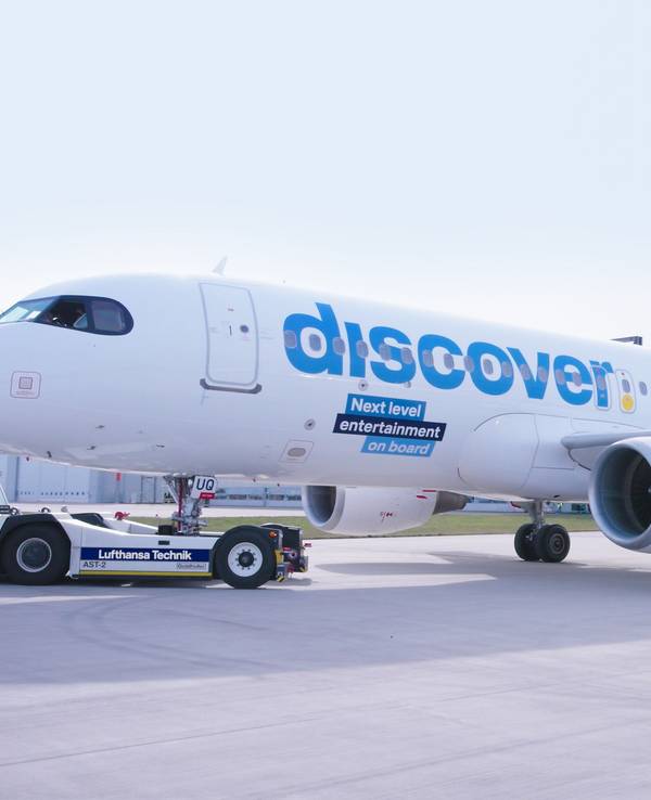Auf dem Foto sieht man den umgebauten Airbus A320.