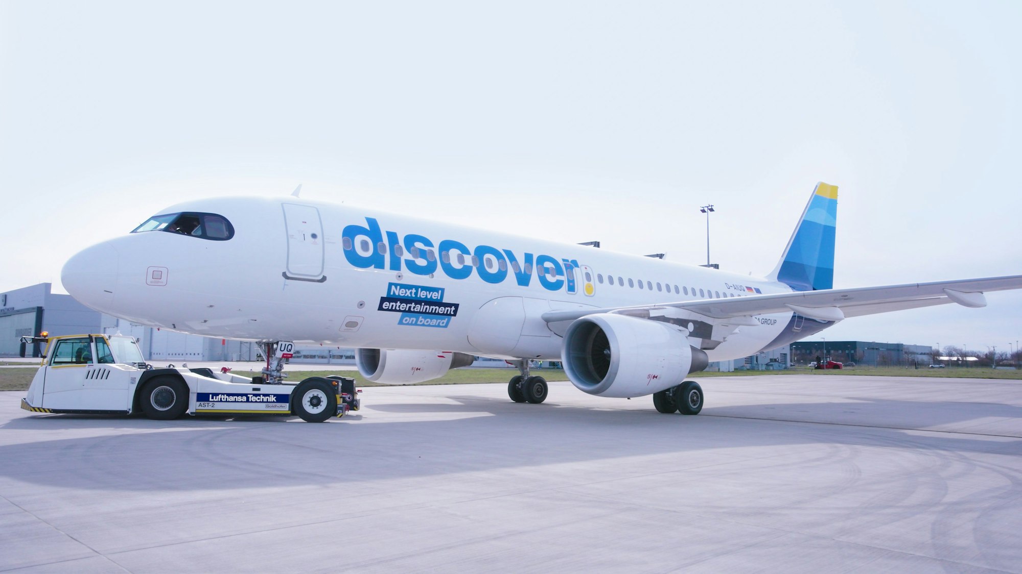 Auf dem Foto sieht man den umgebauten Airbus A320.