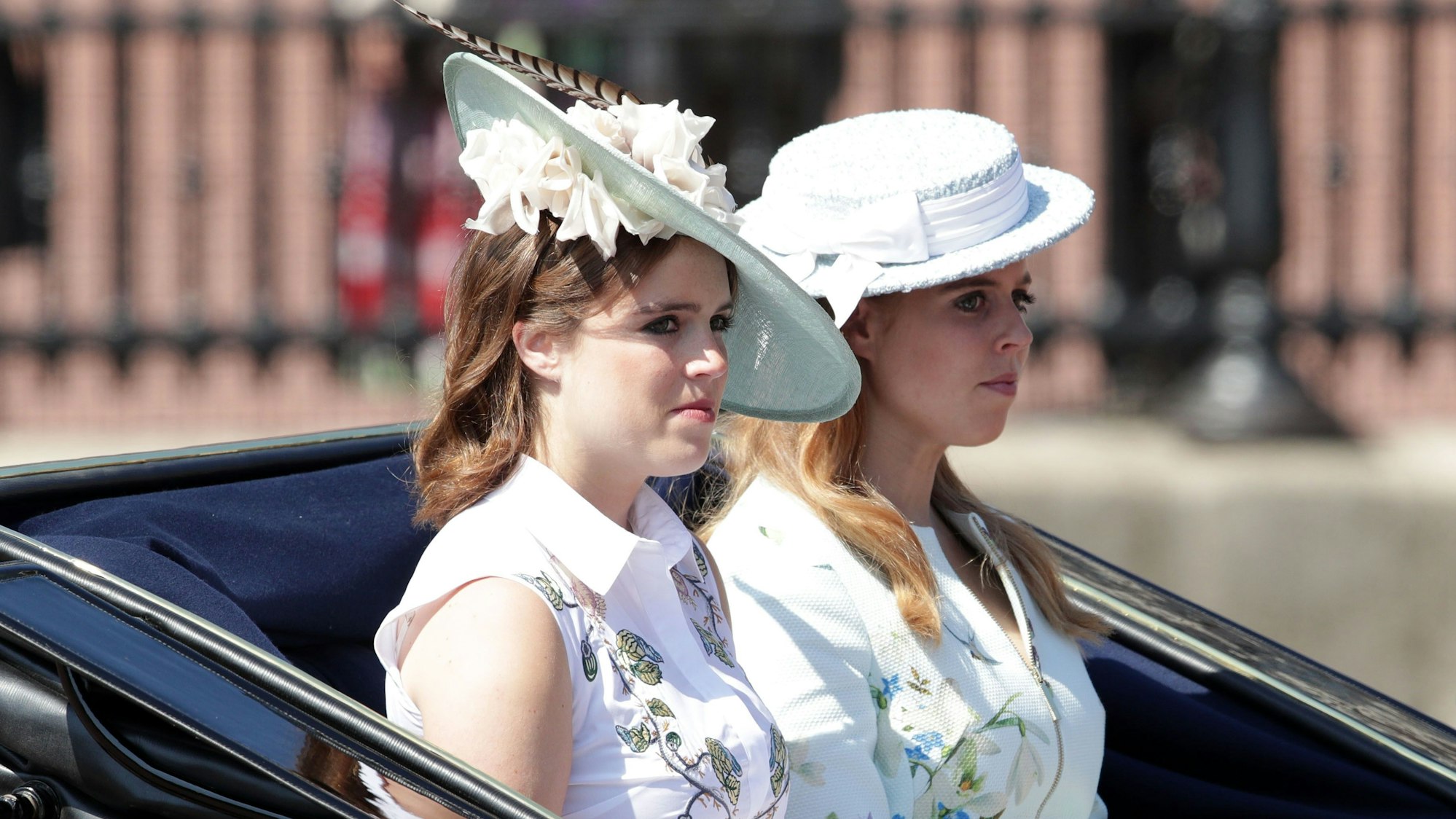 Prinzessin Eugenie und Prinzessin Beatrice bei „Trooping the Colour“. (Archivbild)