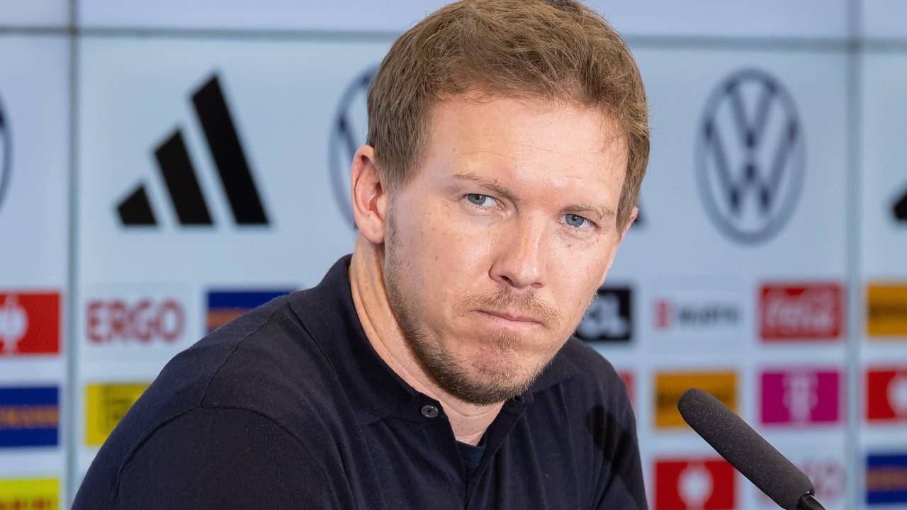 Julia Nagelsmann auf der Pressekonferenz